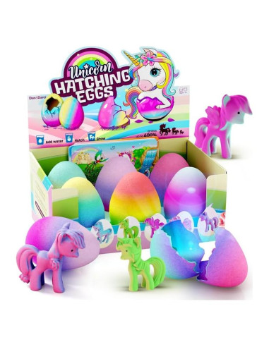 Huevo de Hatching Unicornio Dan&Darci - Paquete de 6 - Crece 600%