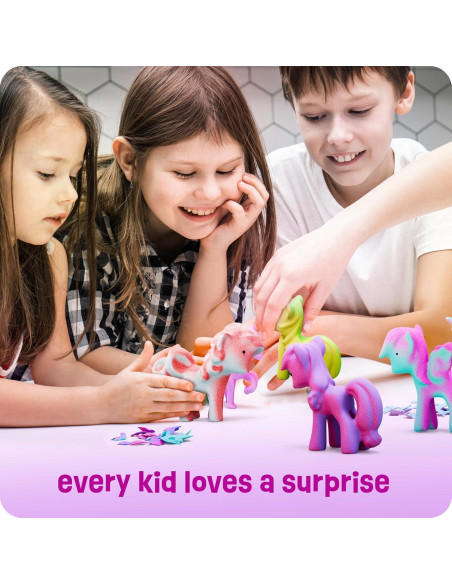 Huevo de Hatching Unicornio Dan&Darci - Paquete de 6 - Crece 600%