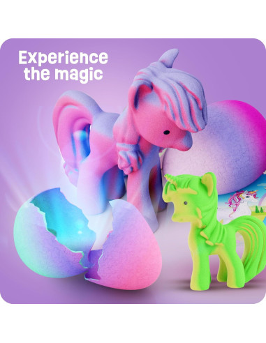 Huevo de Hatching Unicornio Dan&Darci - Paquete de 6 - Crece 600%