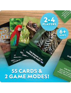 Juego de Tarjetas de Trivia de Animales National Geographic - 55 Tarjetas Jumbo para Niños 2