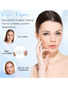 Cinta para Levantar la Cara JIEYAO 200 Pcs Invisible 5.5x2.3cm 2