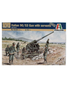 Italeri 1:72 Cañón 90/53 con Tripulación WWII