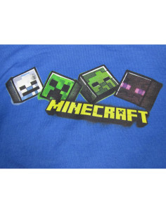Sudadera Juvenil Azul Real Minecraft con Capucha y Bolsillo 2