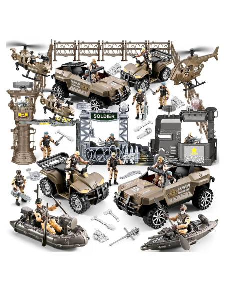 Conjunto de Juguetes de Soldados del Ejército JASSKKBO 88 en 1