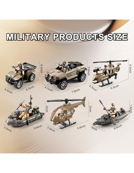 Conjunto de Juguetes de Soldados del Ejército JASSKKBO 88 en 1