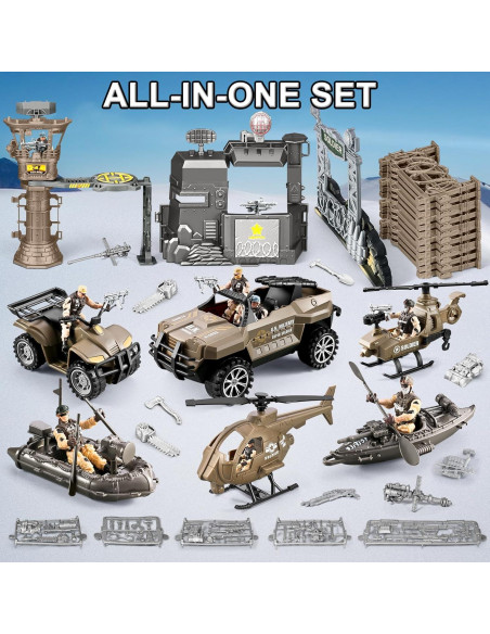 Conjunto de Juguetes de Soldados del Ejército JASSKKBO 88 en 1