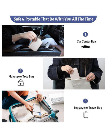 Organizador de Pastillas Plegable LANDNEOO Caqui 7 Días AM PM