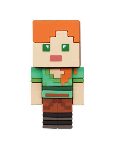 Imán de Espuma 3D Minecraft Alex Monogram 7.62cm