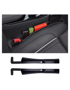 Relleno de Espacio entre Asientos de Coche Tioollev 2PCS Negro