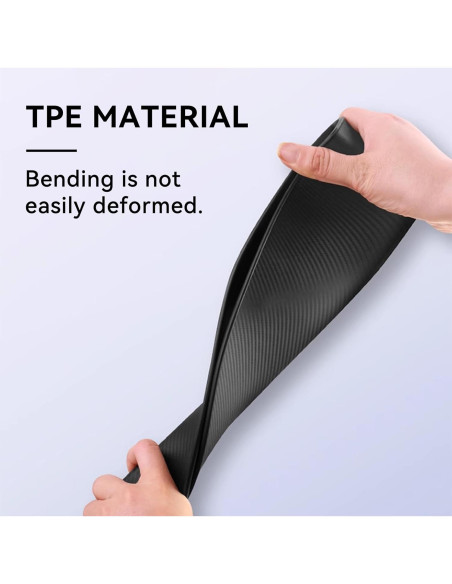 Relleno de Espacio entre Asientos de Coche Tioollev 2PCS Negro