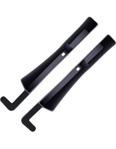Relleno de Espacio entre Asientos de Coche Tioollev 2PCS Negro