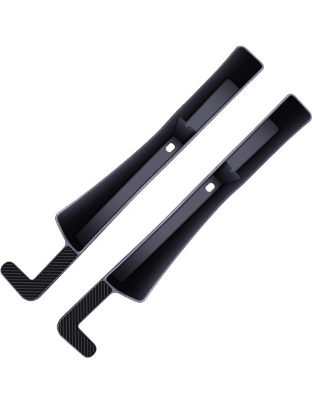 Relleno de Espacio entre Asientos de Coche Tioollev 2PCS Negro