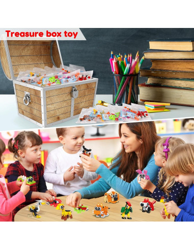 20 Mini Bloques de Construcción de Animales Basytodio - Juguetes Educativos