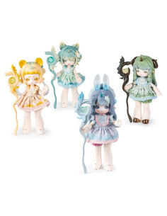 Antu Cute Beast Magic Series - Set de 4 Figuras Coleccionables