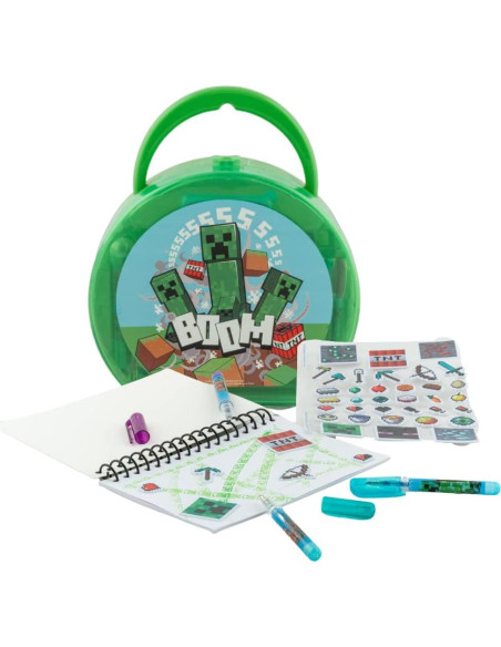 Juego de Actividades Minecraft - Estuche de Viaje con Stickers Juego de Actividades Minecraft - Estuche de Viaje con Stickers