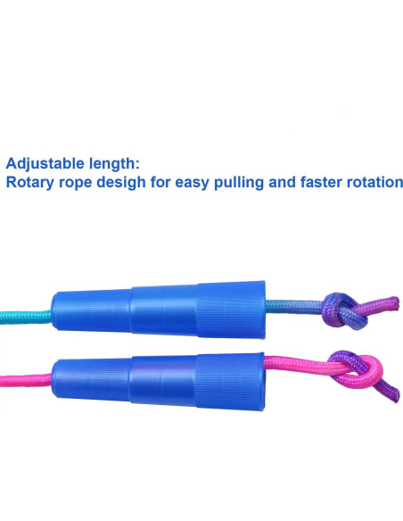 Cuerdas de Saltar Arcoíris Elcoho 18 Piezas 2.2m Ajustables