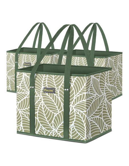 Bolsas de Compras Reutilizables BALEINE 4 Pk Follaje Antiguo