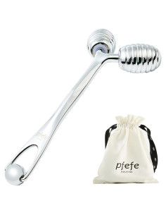Rodillo Facial de Acero Inoxidable PFEFE - Masajeador Frío 15.5cm