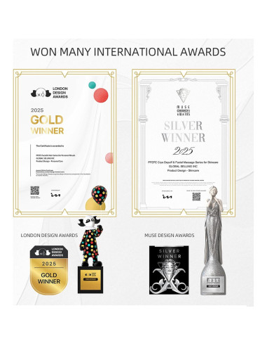 Rodillo Facial de Acero Inoxidable PFEFE - Masajeador Frío 15.5cm