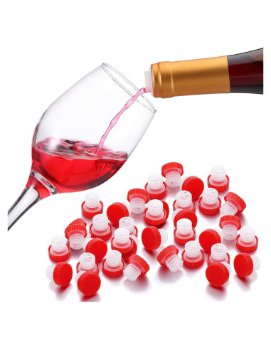 48 Vertedores de Vino Lento e essco para Botellas Tapadas