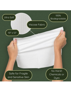 Toallas Faciales Merbeau 100% Biobasadas Ultra Suaves 50 Unidades 2