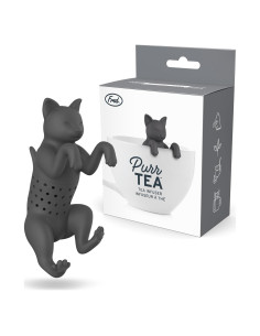 Infusor de Té de Silicona Gato Negro Genuine Fred Reutilizable
