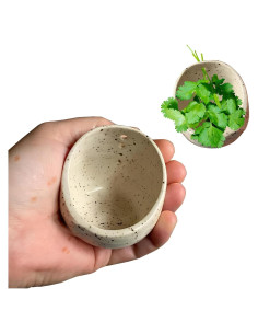 Tazón Deshojador de Hierbas Cerámica AGLOO Blanco 6.7x5.3 cm