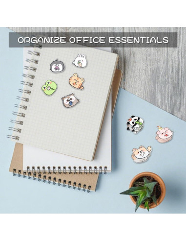 Juego de 9 Clips de Sellado BieFuDan en Forma de Animal