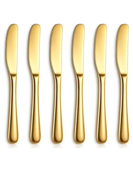 Set de 6 Cuchillos para Mantequilla Berglander 14.2 cm Dorados
