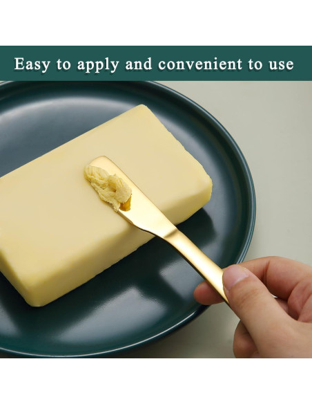 Set de 6 Cuchillos para Mantequilla Berglander 14.2 cm Dorados