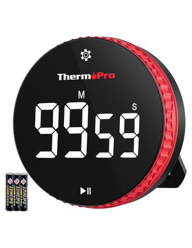 Temporizador Digital de Cocina ThermoPro TM04 con Imán y Soporte