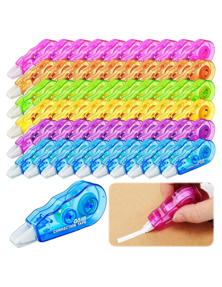 Cinta Correctora Mini Chivao 60 Unidades 4 m Colorido Oficina