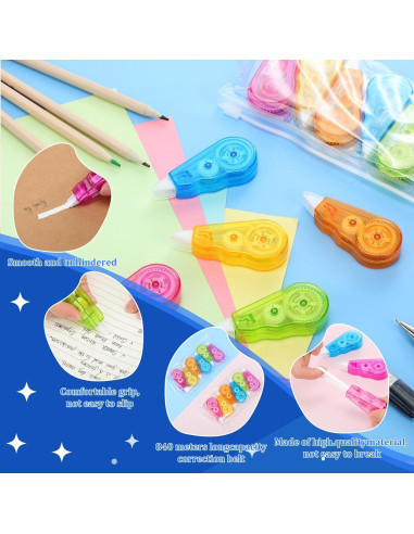 Cinta Correctora Mini Chivao 60 Unidades 4 m Colorido Oficina