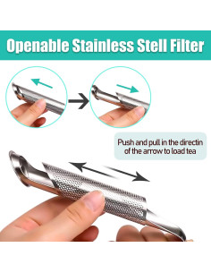 Set de Infusores de Té Serrenf Acero Inoxidable 3 Piezas 2