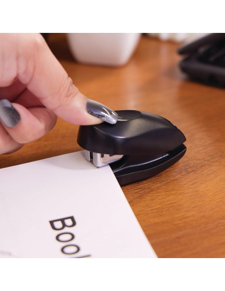 Grapadora Mini Swingline Tot Negra, 12 Hojas, 1000 Grapas