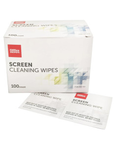 Toallitas de limpieza de pantalla Office Depot, paquete 100 unidades