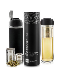 Taza de Infusión de Té Teabloom 450ml Vidrio Aislado