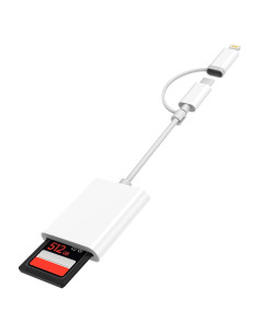 Lector de Tarjetas SD DCNETWORK USB-C y Lightning 1Slot