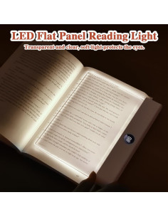 Luz de Libro Recargable Mesenymm LED con 3 Colores y Temporizador 2