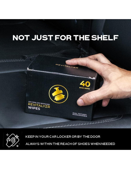 Toallitas de Limpieza de Zapatos Revitalyzr - 40 Unidades Biodegradables Toallitas de Limpieza de Zapatos Revitalyzr - 40 Unidades Biodegradables