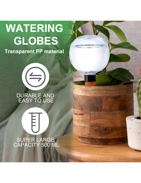 2 Esferas de Riego Automático Ansberta 17oz para Plantas