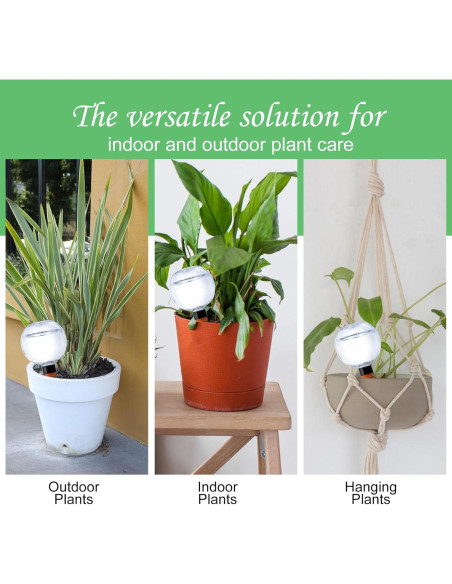 2 Esferas de Riego Automático Ansberta 17oz para Plantas