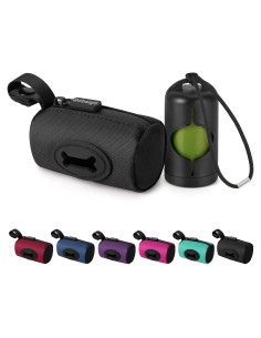 Soporte de bolsas de excremento para perros Gobeigo - Negro