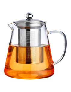 Tetera de Vidrio PARACITY 550ML con Infusor Acero Inoxidable