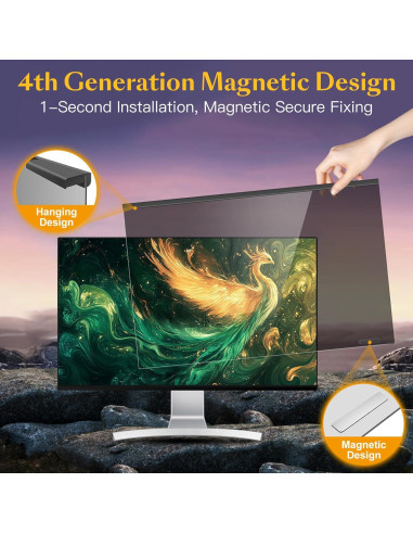 Filtro de Pantalla de Privacidad Magnético JEEETINTX 27" Antirreflejo