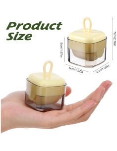 Rodillo Quitapelusas Reutilizable TIESOME 2 Pcs Verde Amarillo 2