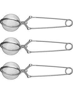 Colador de Té LEVLOVS Snap Ball Acero Inoxidable Paquete de 3 2