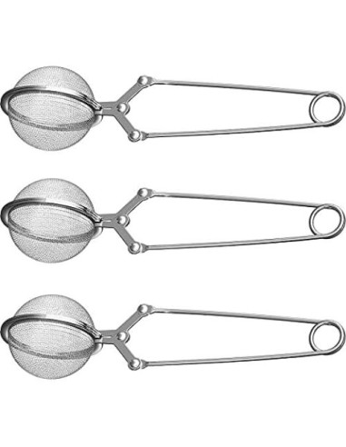 Colador de Té LEVLOVS Snap Ball Acero Inoxidable Paquete de 3