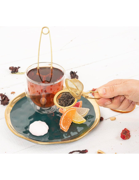 Colador de Té LEVLOVS Snap Ball Acero Inoxidable Paquete de 3