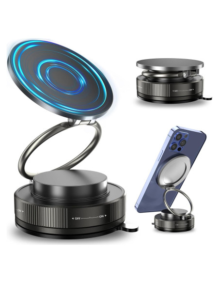 Soporte Magnético para Teléfono de Coche MARUVI Negro 2800gf